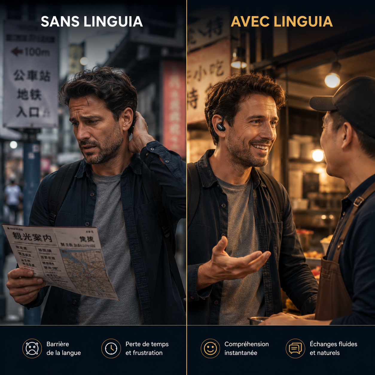 Écouteurs traducteurs Linguia